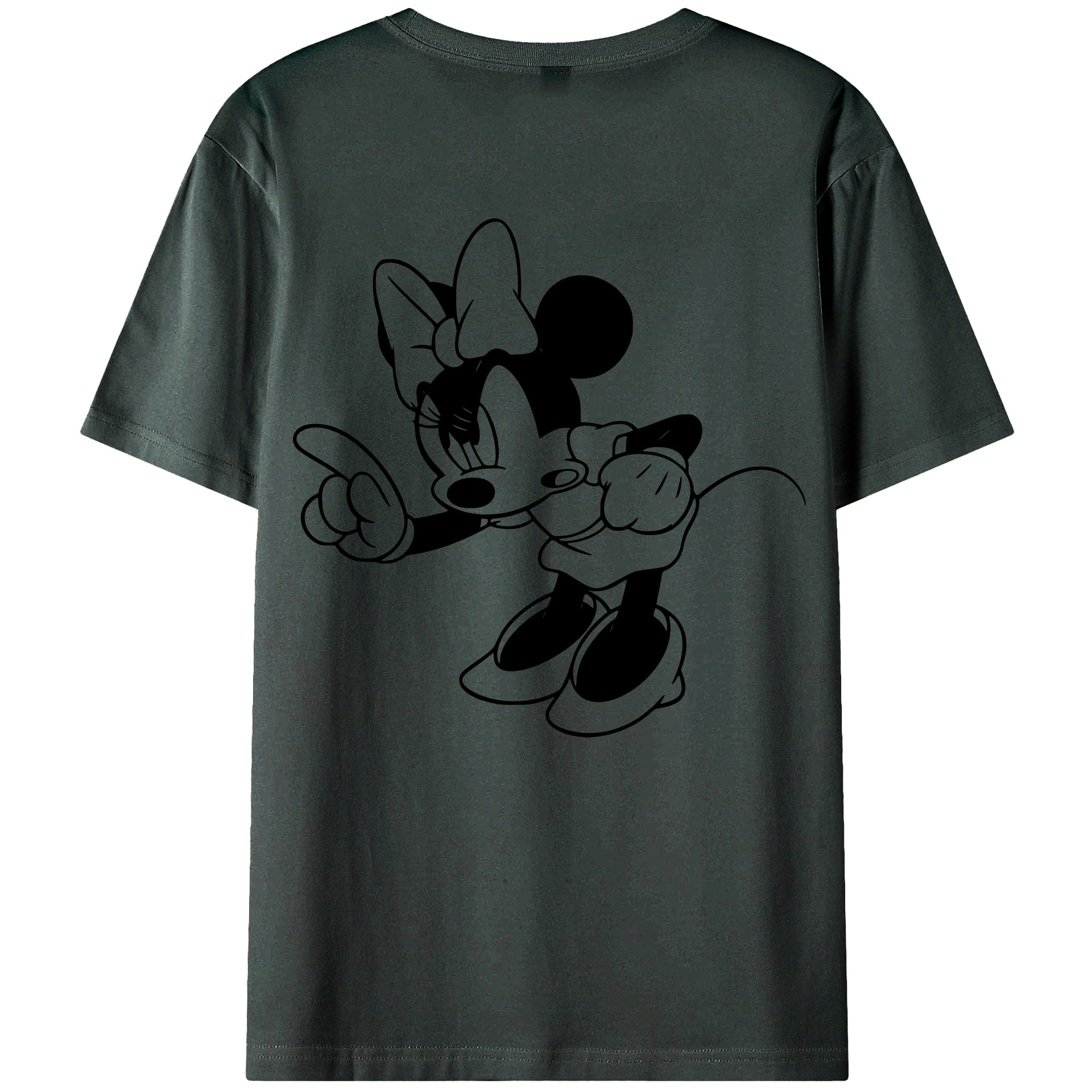 ミッキーマウス Mickey Mouse 綿100％ メンズ半袖Tシャツ（バックプリント） 通気性